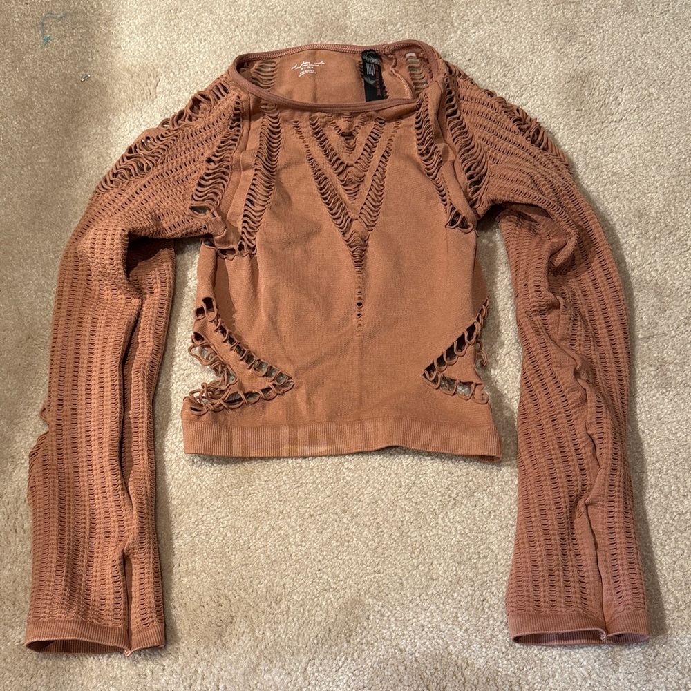 Urban Outfitters Terracotta Knit Top athletic workout size small